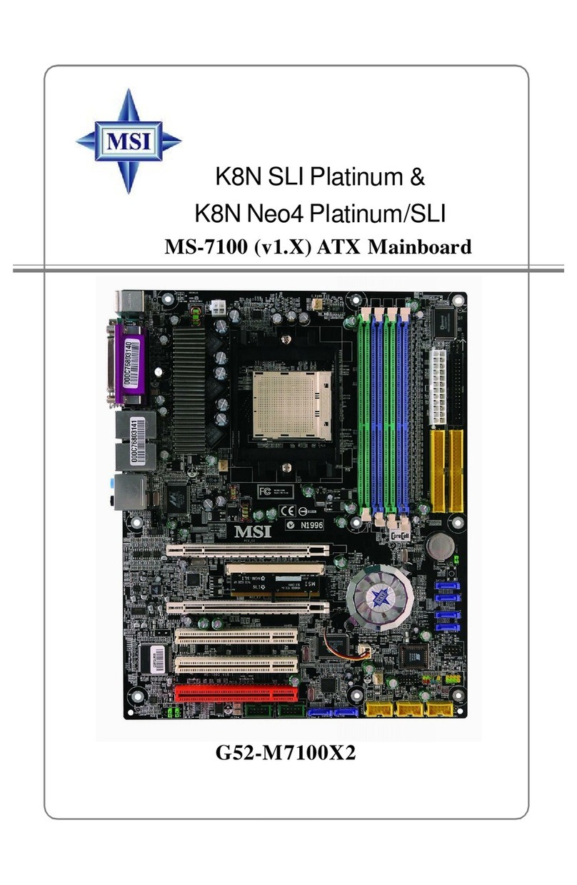 MSI K8N SLI Platinum User manual MSI K8N SLI Platinum User manual