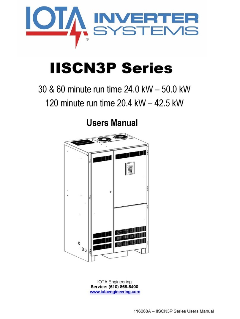 IOTA IISCN3P Series user manual
