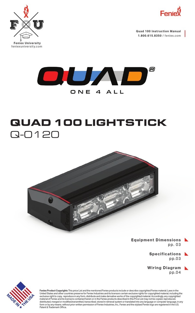 Feniex FOU QUAD Q-0120 instruction manual
