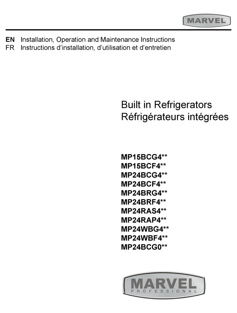Marvel MP15BCG4 Series Installation, operation and maintenance instructions Marvel MP15BCG4 Series Installation, operation and maintenance instructions