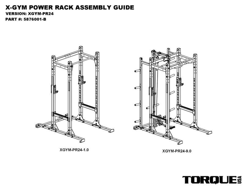Torque X-GYM POWER RACK 5.0 User manual Torque X-GYM POWER RACK 5.0 User manual