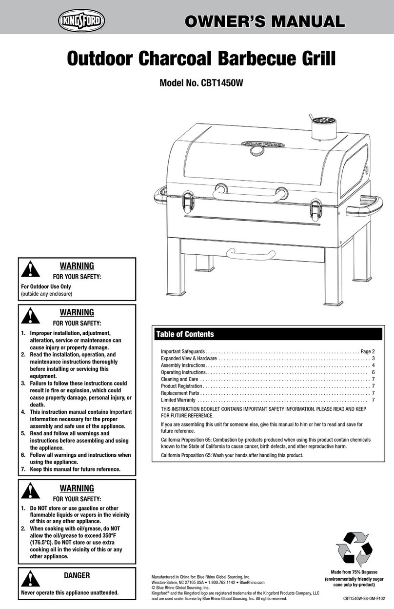 Kingsford CBT1450W User manual