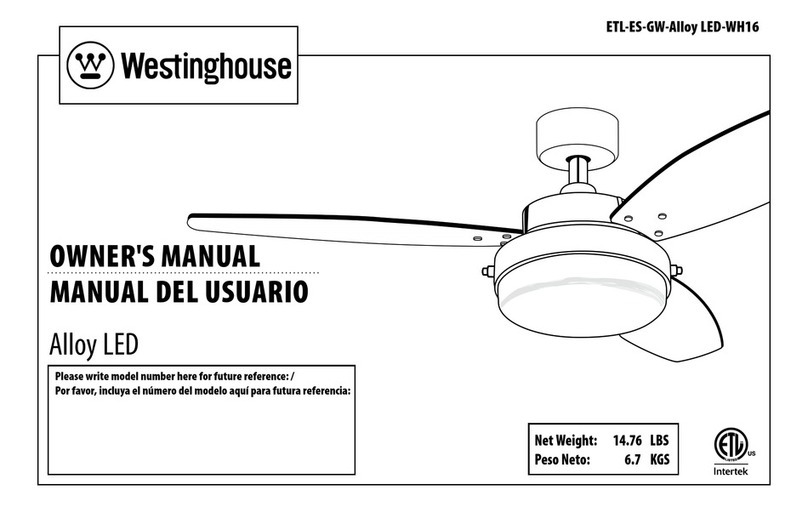 Westinghouse ETL-ES-GW-Alloy LED-WH16 User manual