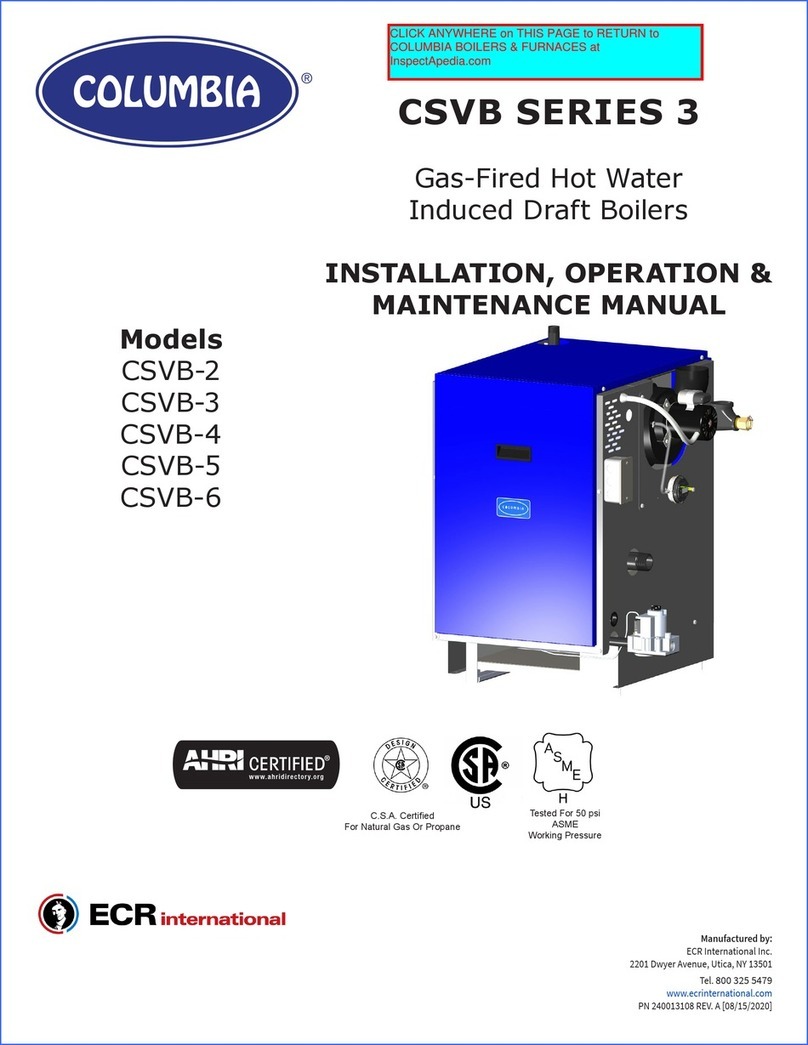 Columbia CSVB Series Instruction manual