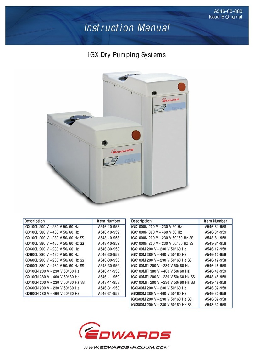 Edwards iGx instruction manual