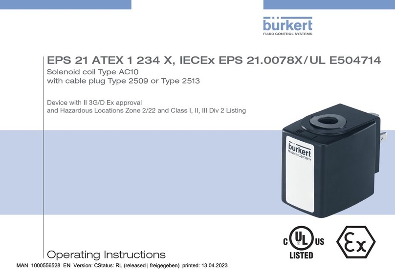 Burkert EPS 21 ATEX 1 234 X operating instructions