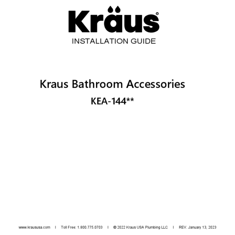 Kraus KEA-144 Series installation guide