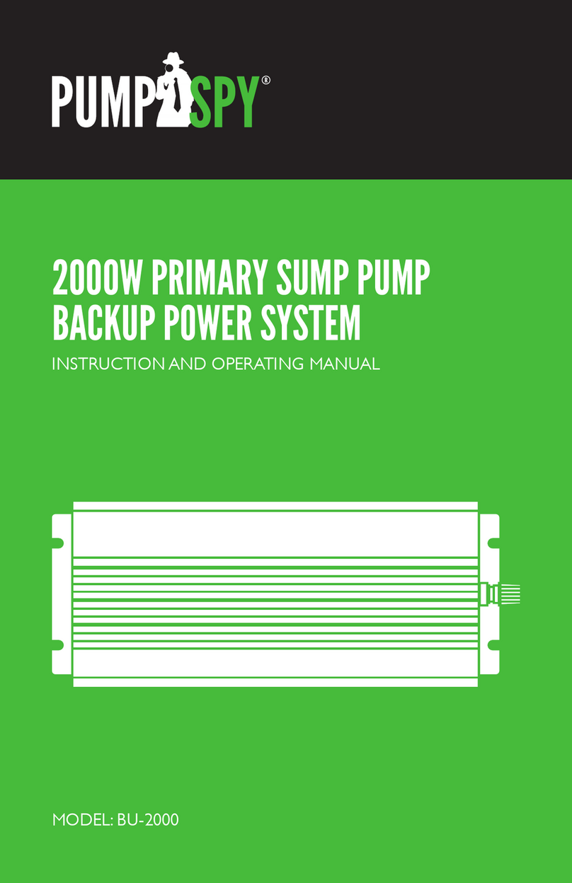 PumpSpy BU-2000 Instructions and operating manual