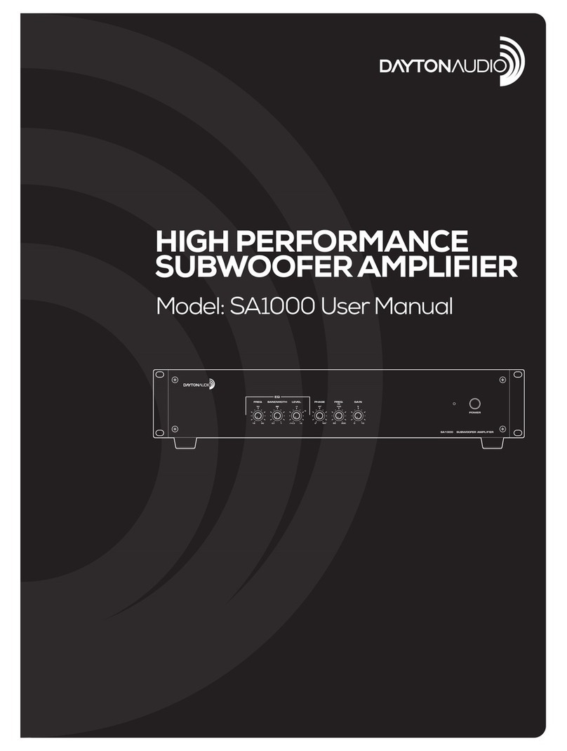 DaytonAudio SA1000 user manual