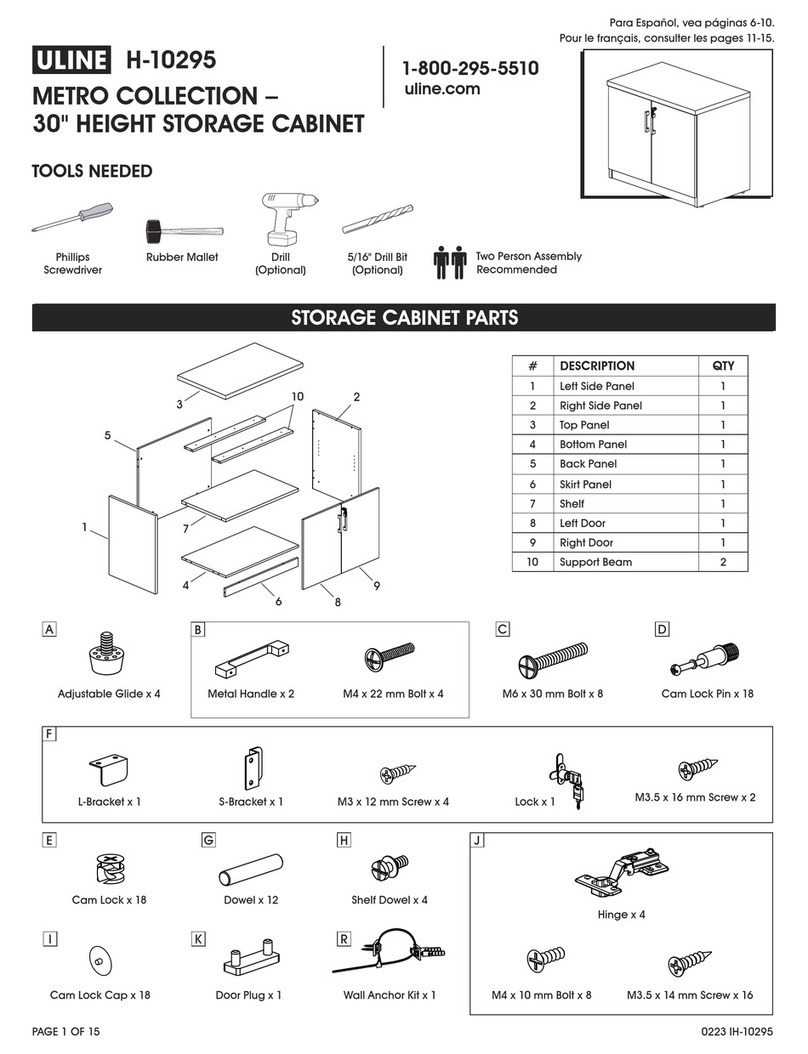 U-Line METRO H-10295 User manual U-Line METRO H-10295 User manual