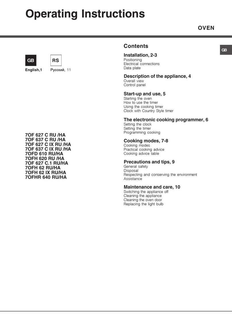Ariston 7OF 627 C RU/HA User manual