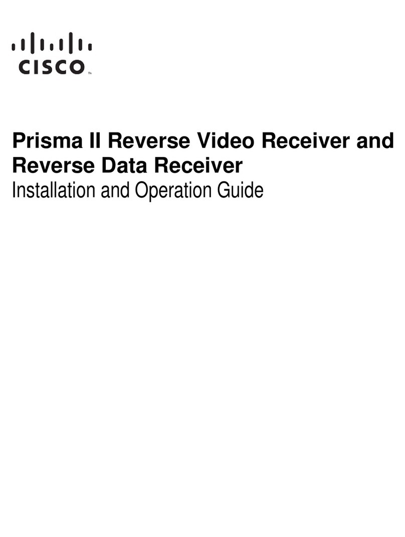 Cisco Prisma II Operating instructions