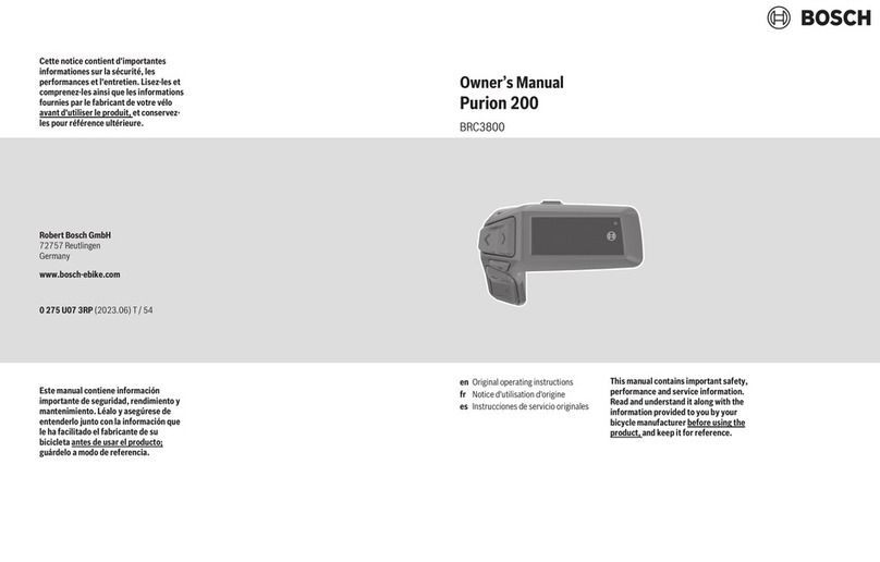 Bosch Purion 200 owner's manual