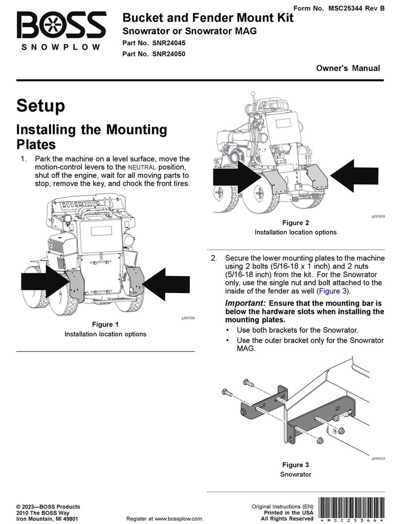 Boss Snowplow SNR24045 User manual