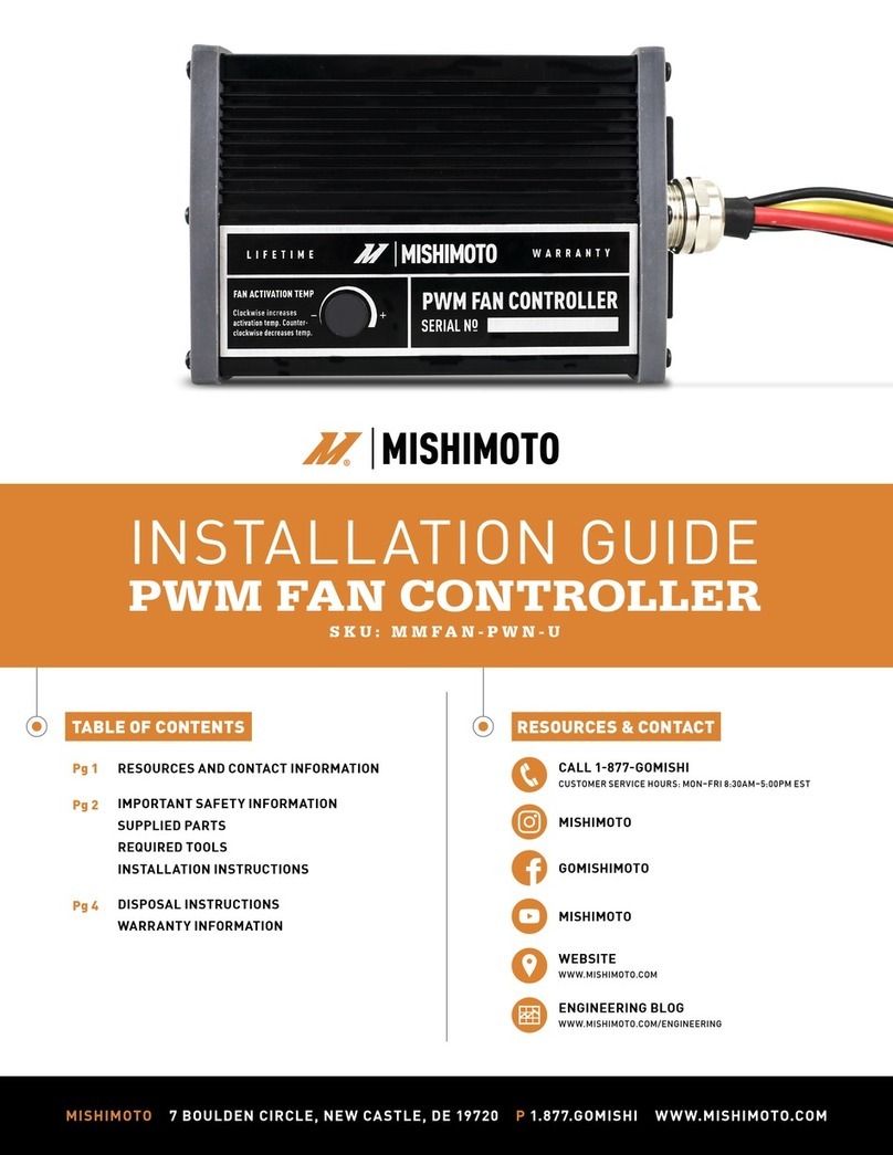 Mishimoto MMFAN-PWN-U installation guide Mishimoto MMFAN-PWN-U installation guide
