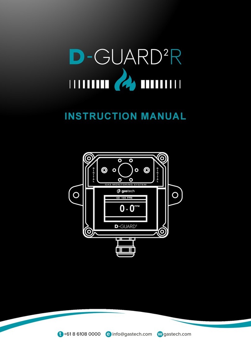 GasTech D-GUARD2R instruction manual