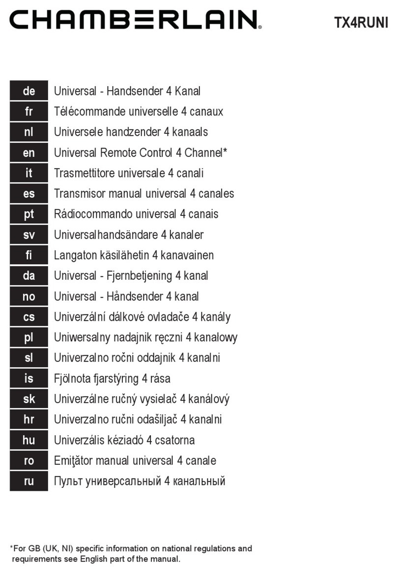 Chamberlain TX4RUNI manual