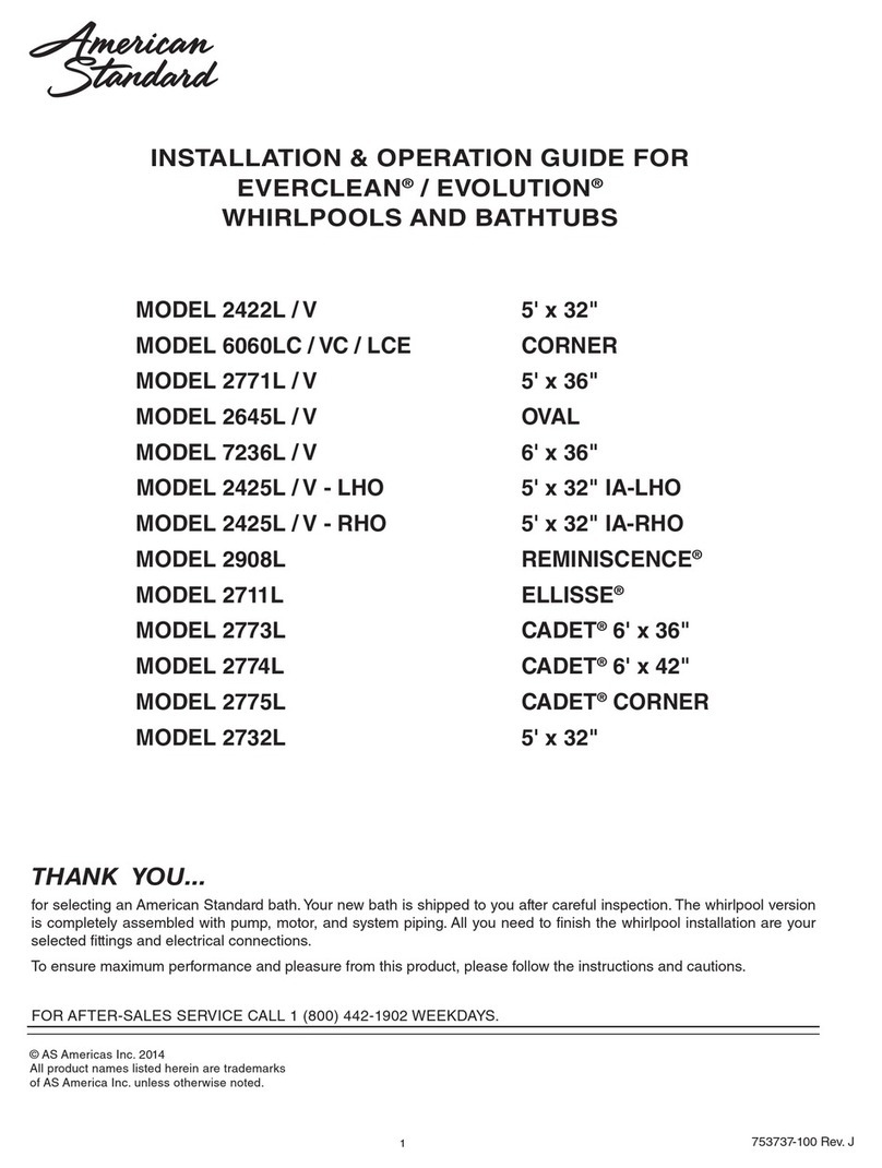 American Standard EverClean 6060LCE Installation & operation guide American Standard EverClean 6060LCE Installation & operation guide