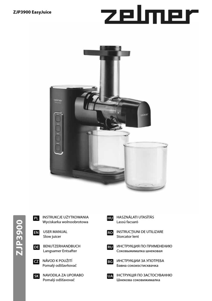 Zelmer EasyJuice ZJP3900 user manual