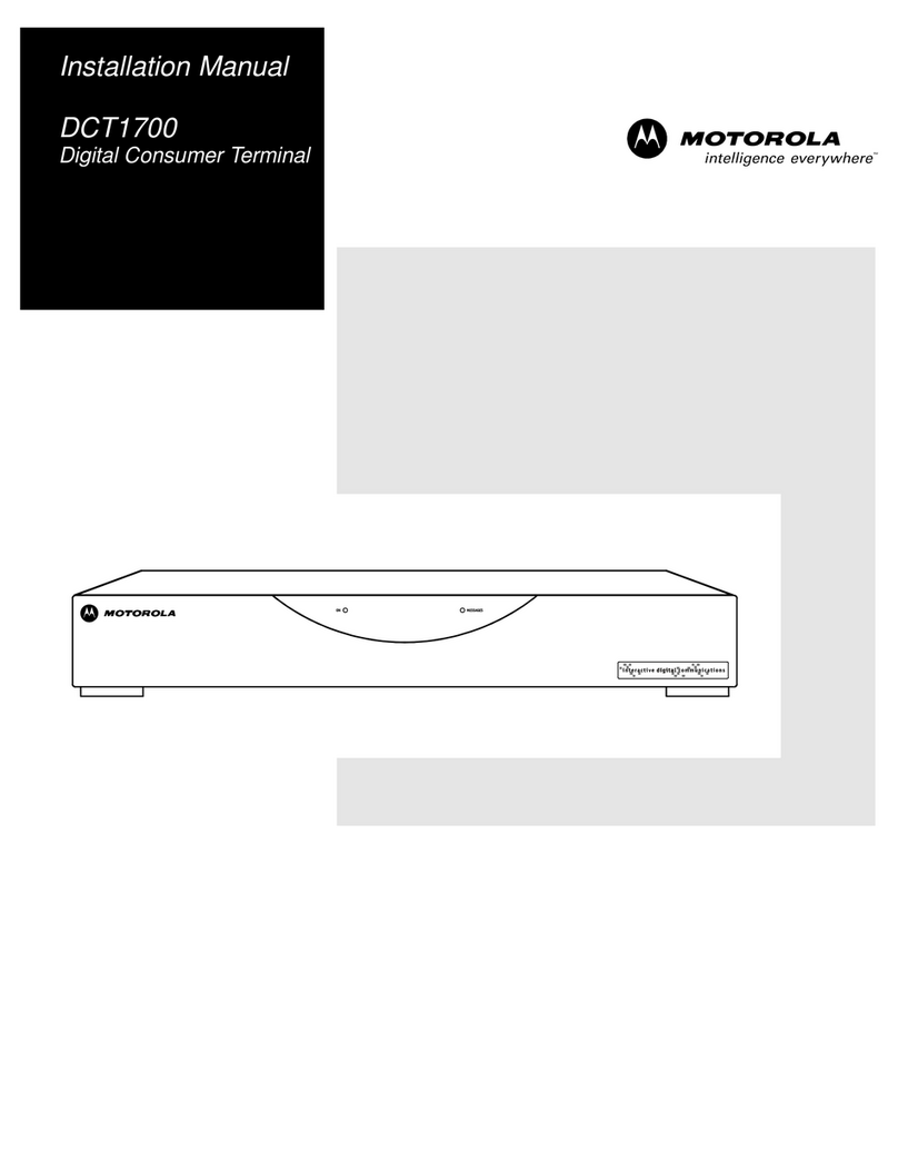 Motorola DCT1700 installation manual