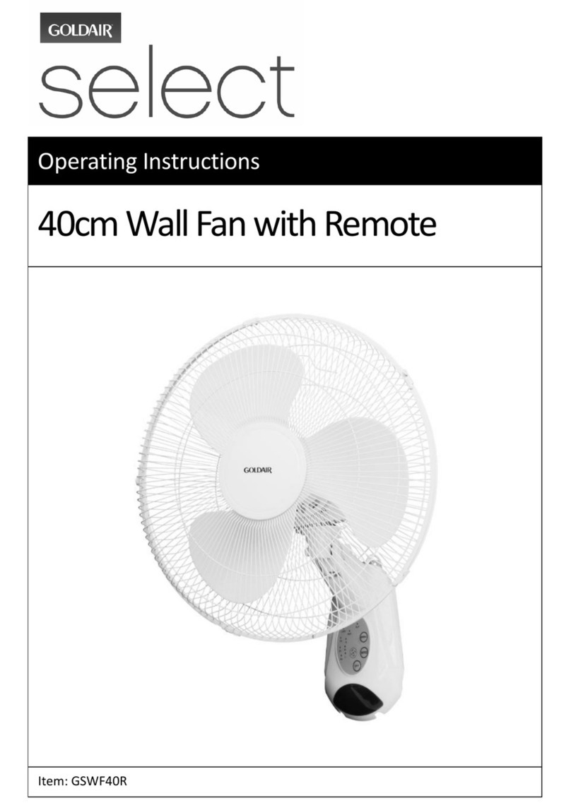 Goldair Select GSWF40R User manual