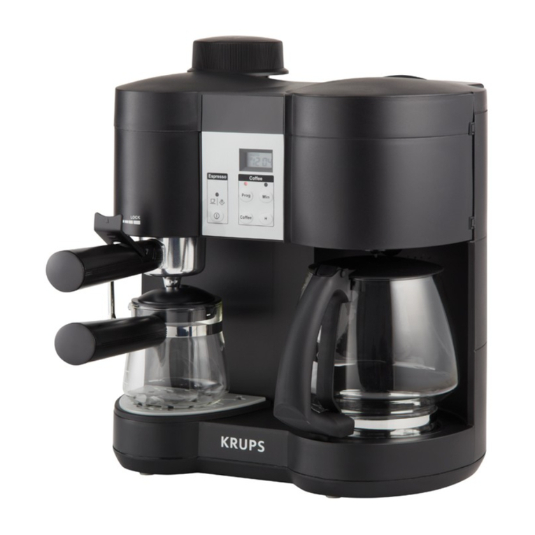 Krups ESPRESSO COMBI XP1600 User manual Krups ESPRESSO COMBI XP1600 User manual