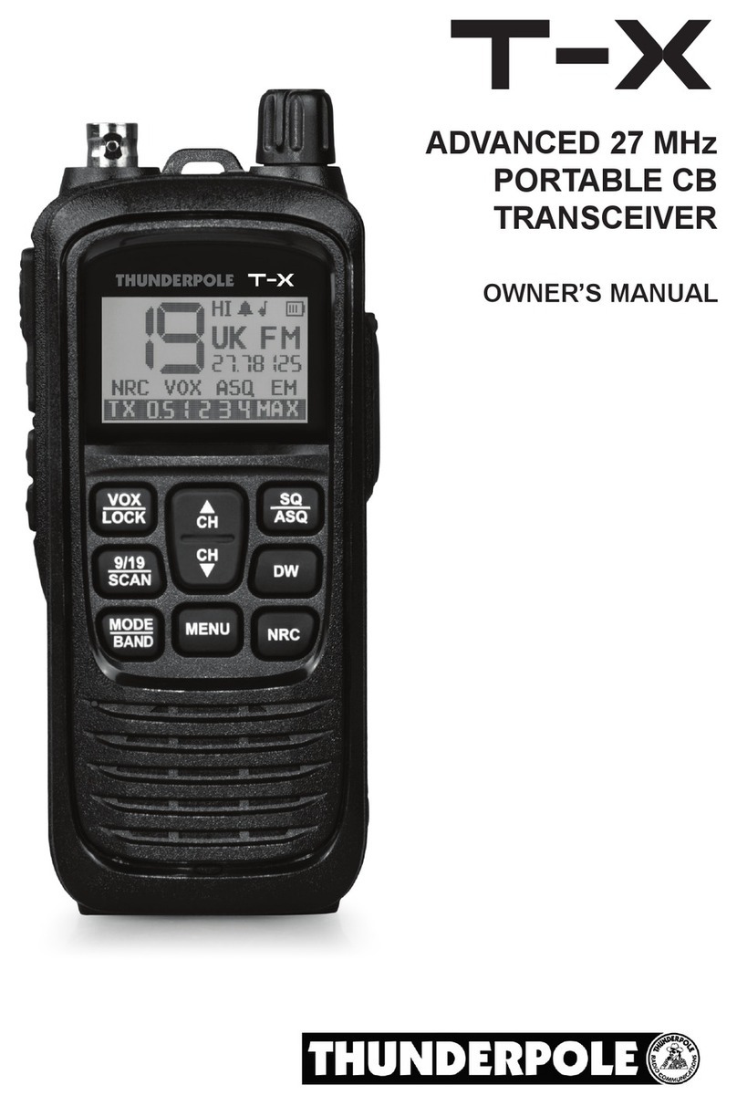 THUNDERPOLE T-X owner's manual