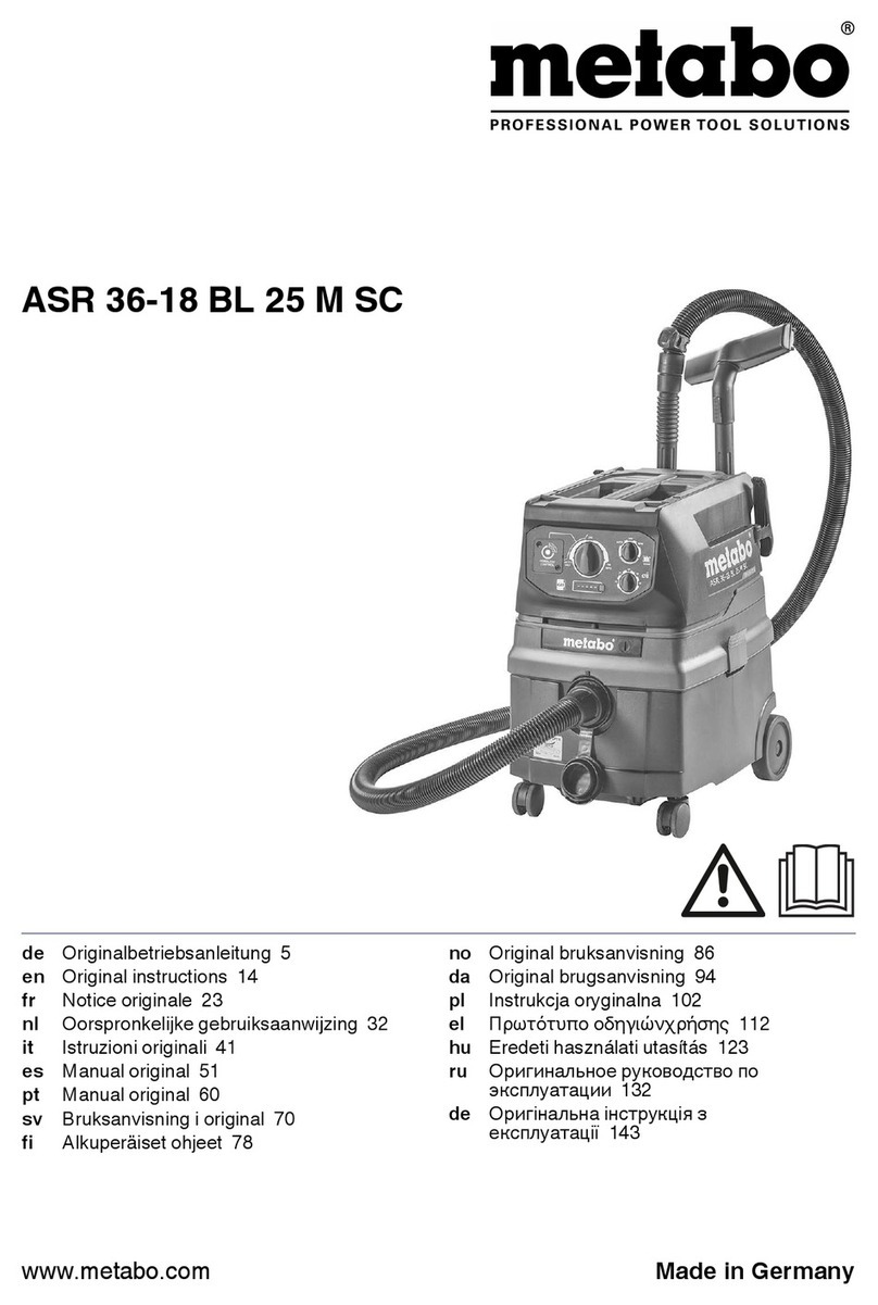 Metabo ASR 36-18 BL 25 M SC User manual