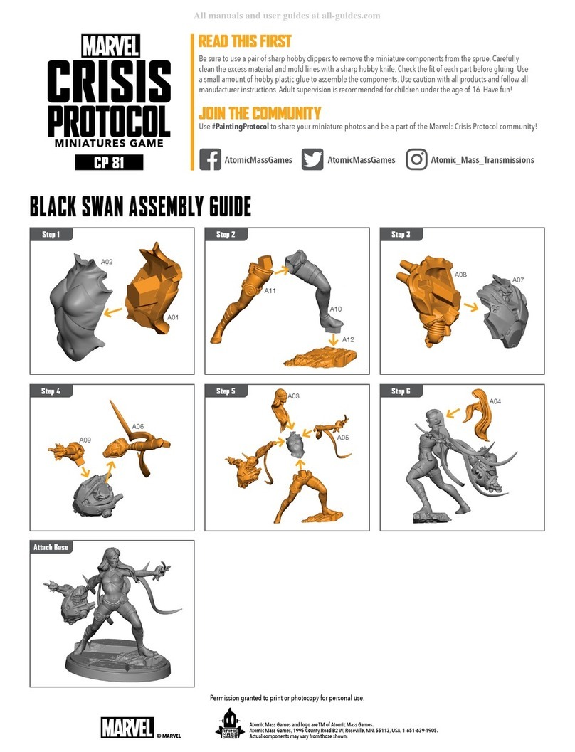 Marvel CRISIS PROTOCOL CP 81 User manual