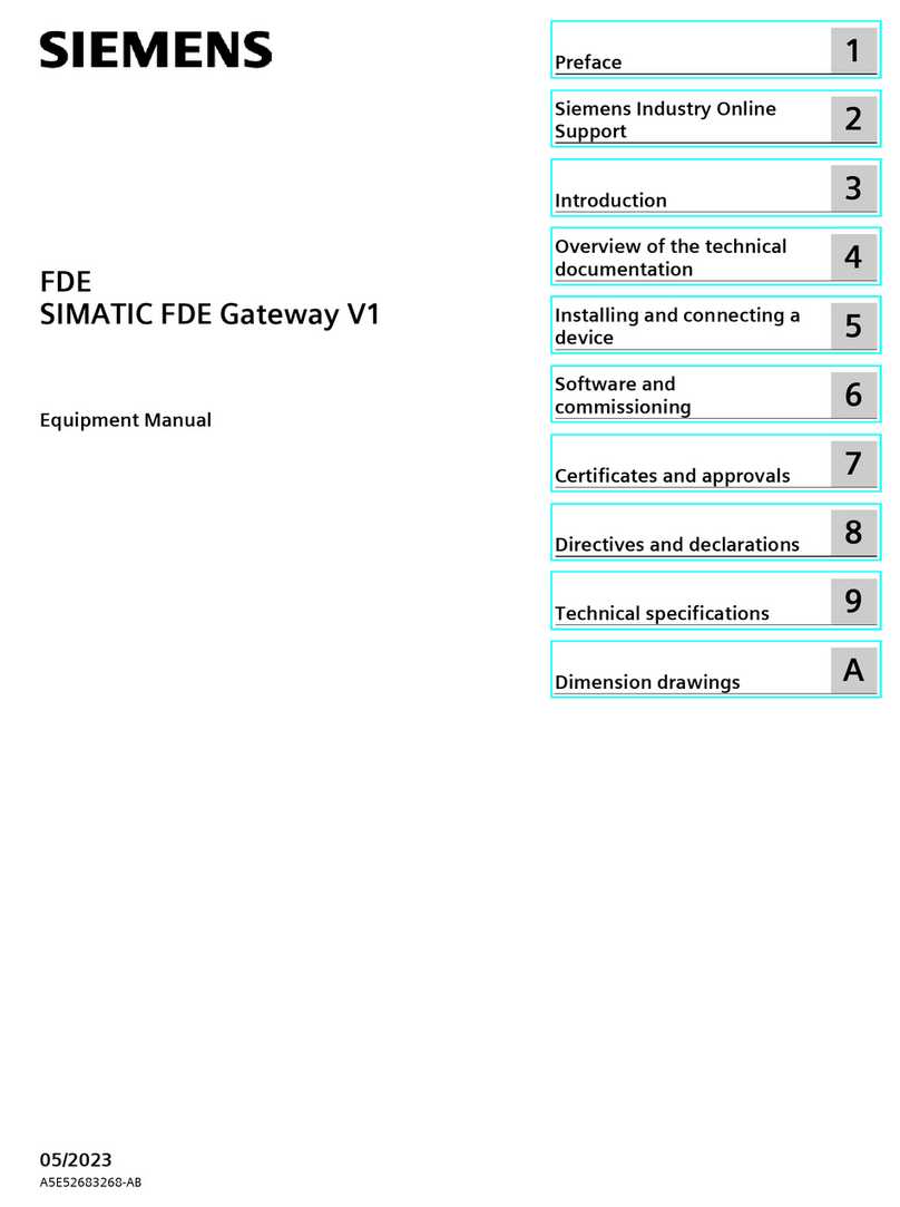 Siemens SIMATIC FDE Technical Document Siemens SIMATIC FDE Technical Document