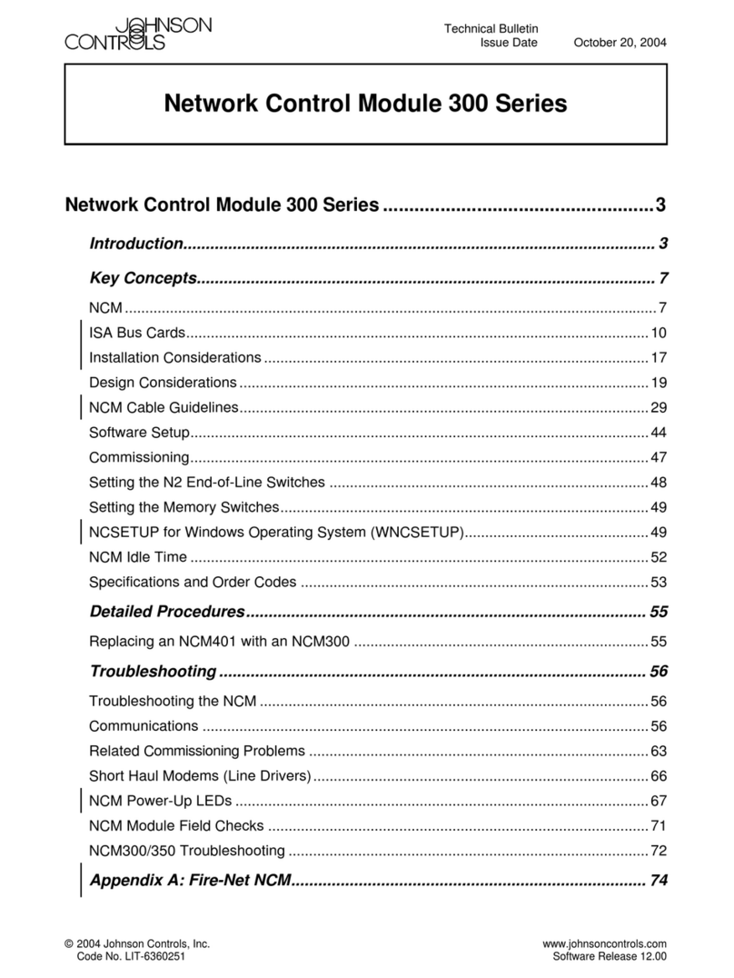 Johnson Controls 300 Series manual