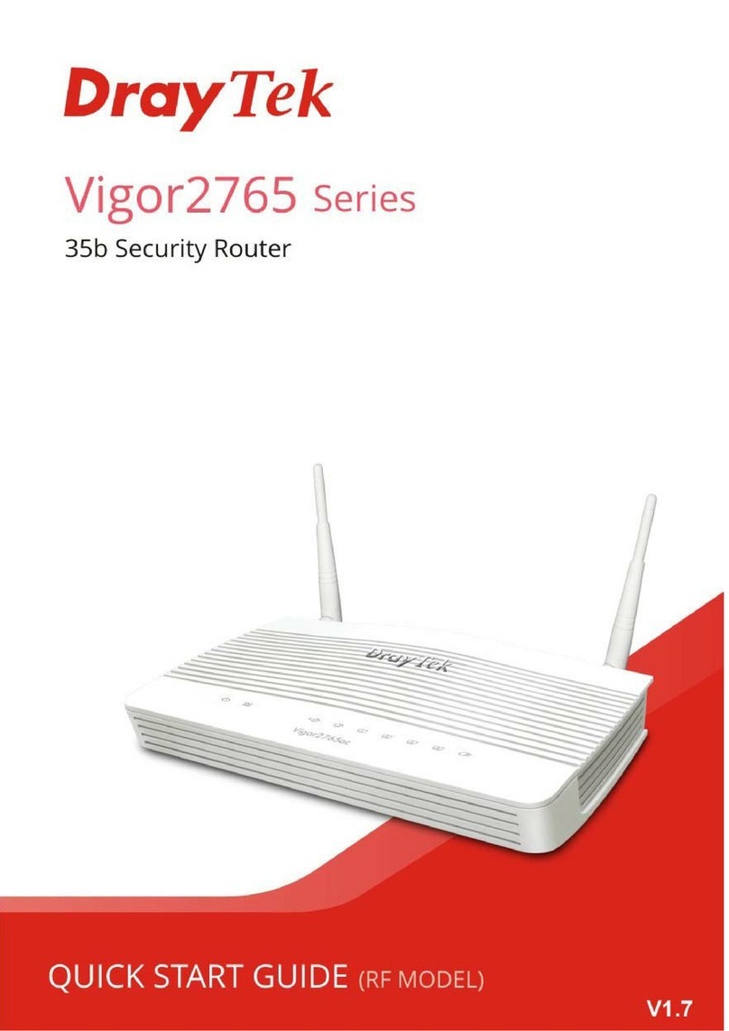 Draytek Vigor2765 Series quick start guide