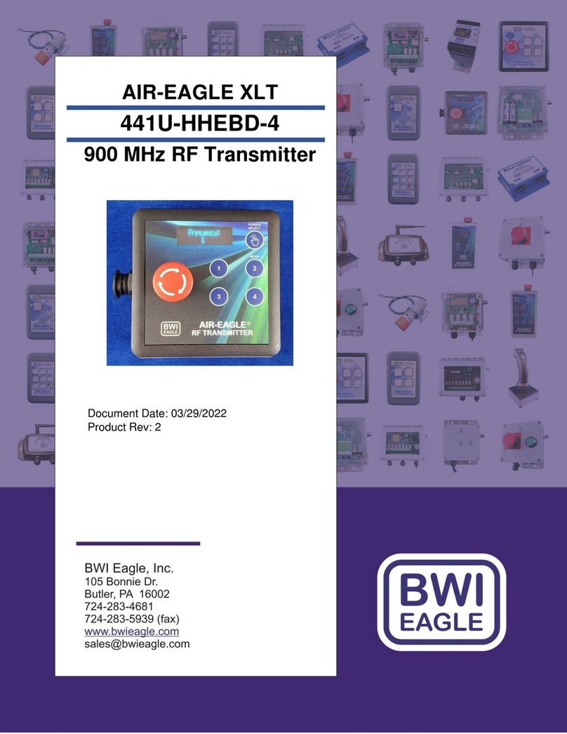 BWI Eagle AIR-EAGLE XLT 441U-HHEBD-4 manual