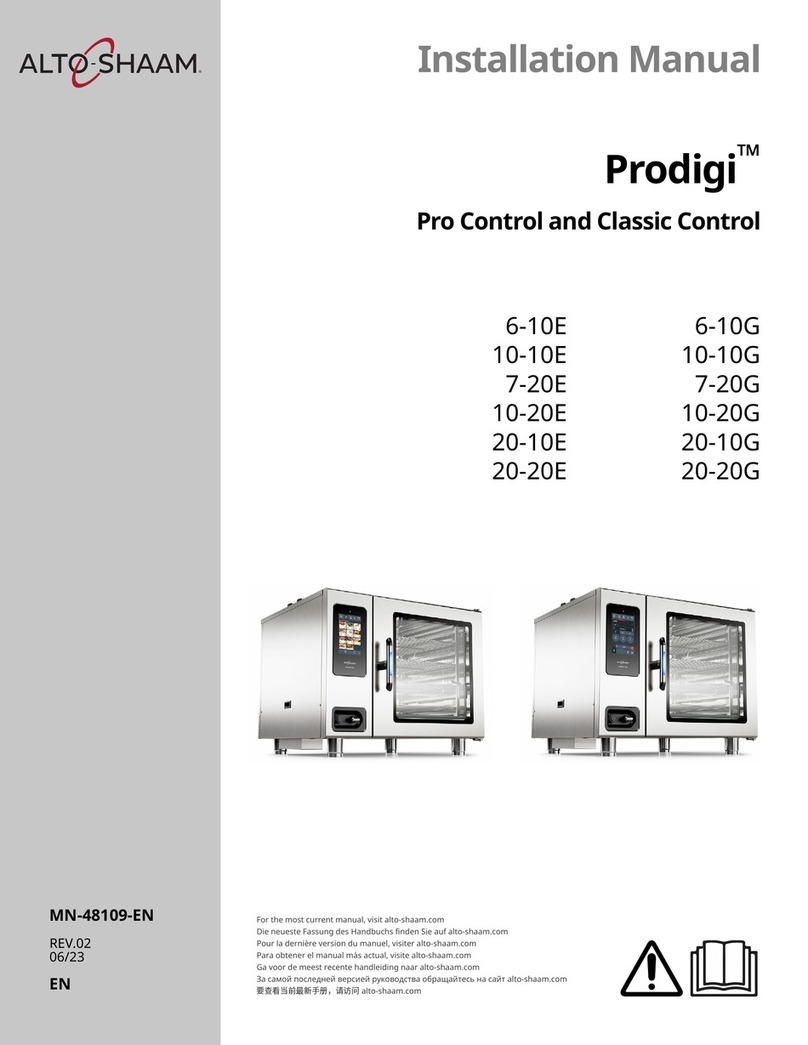 Alto-Shaam Prodigi 6-10E installation manual