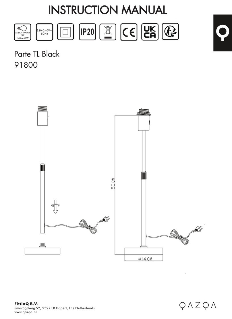 Qazqa Parte TL Black User manual