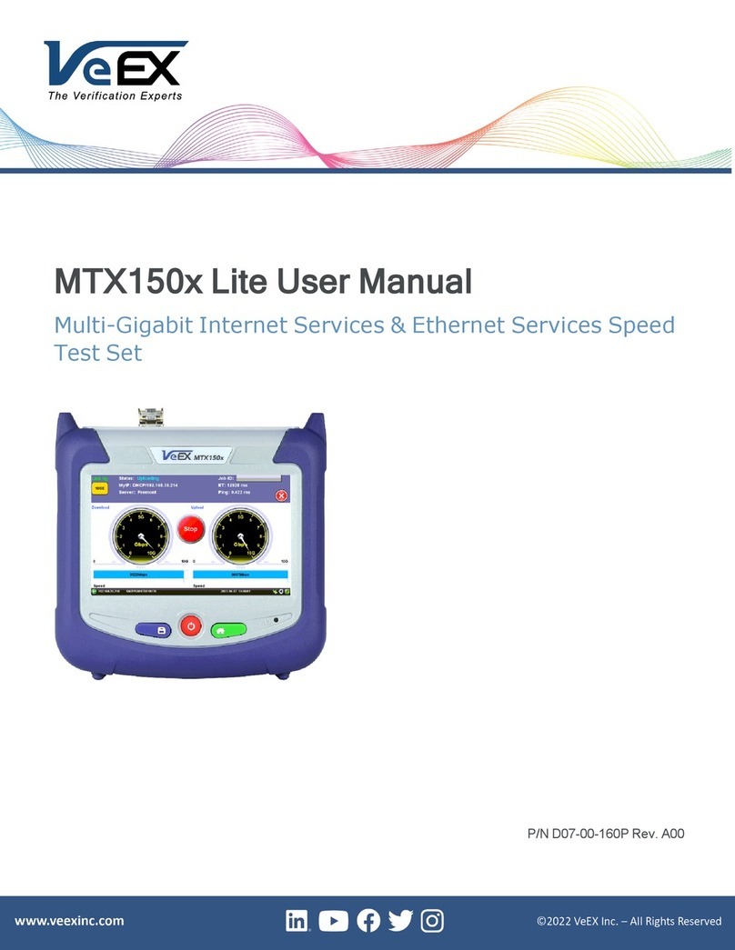 VeEX MTX150x Lite user manual