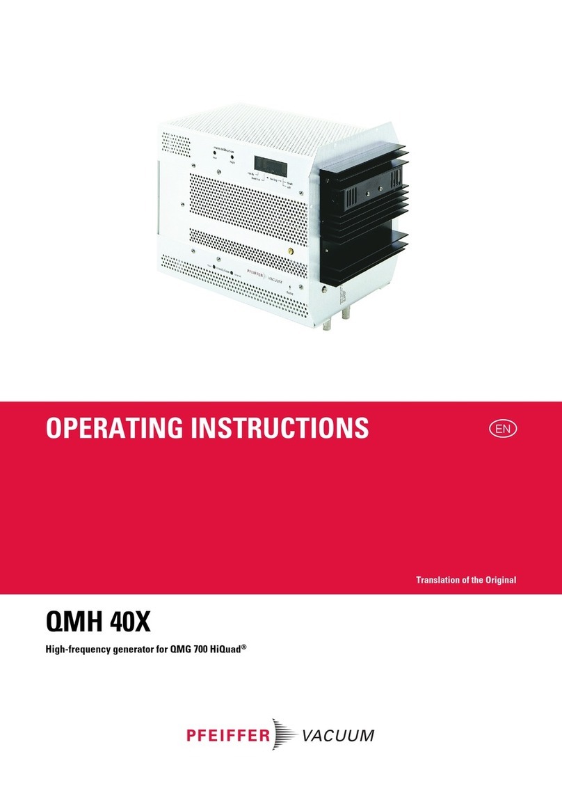 Pfeiffer Vacuum QMH 40 Series User manual