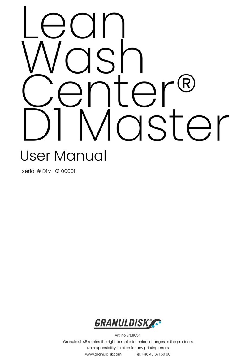 GRANULDISK Lean Wash Center D1 Base User manual