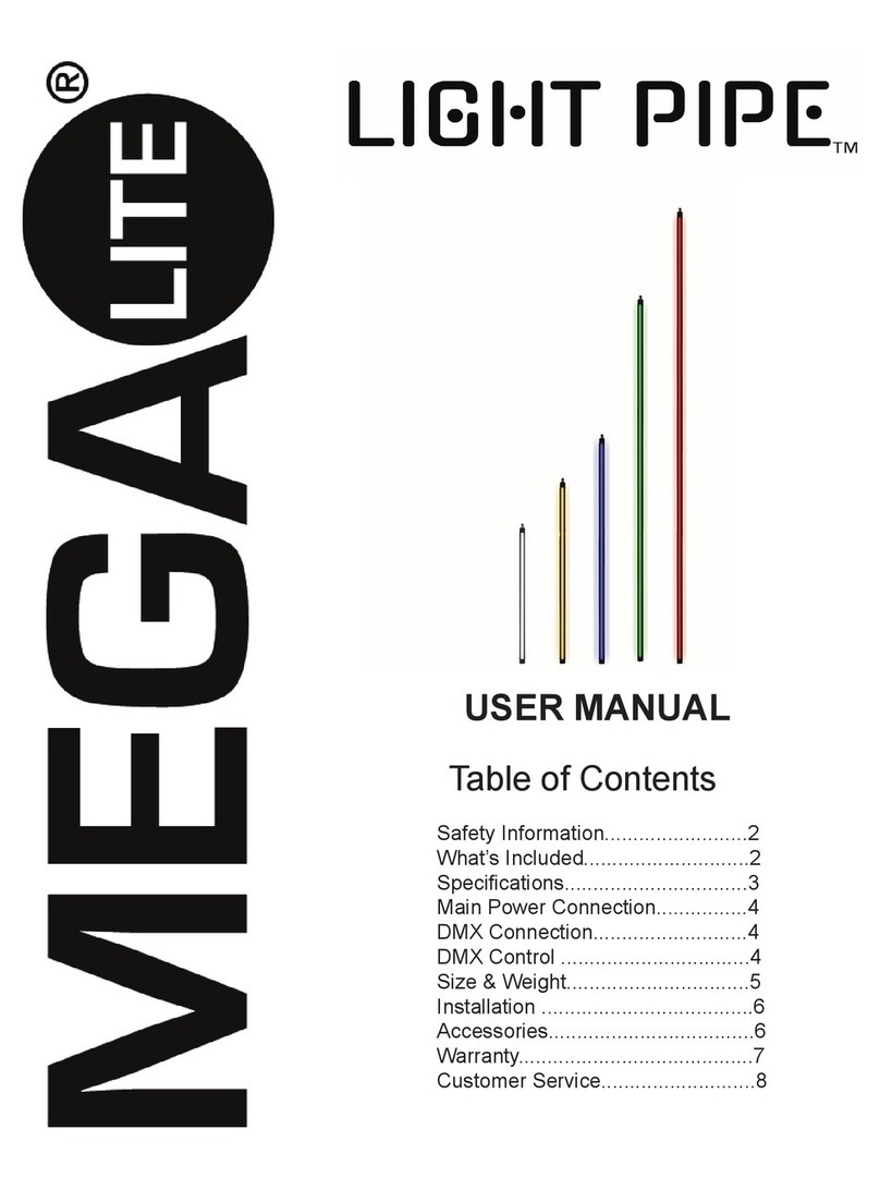 MegaLite LIGHT PIPE 5049-03 User manual MegaLite LIGHT PIPE 5049-03 User manual