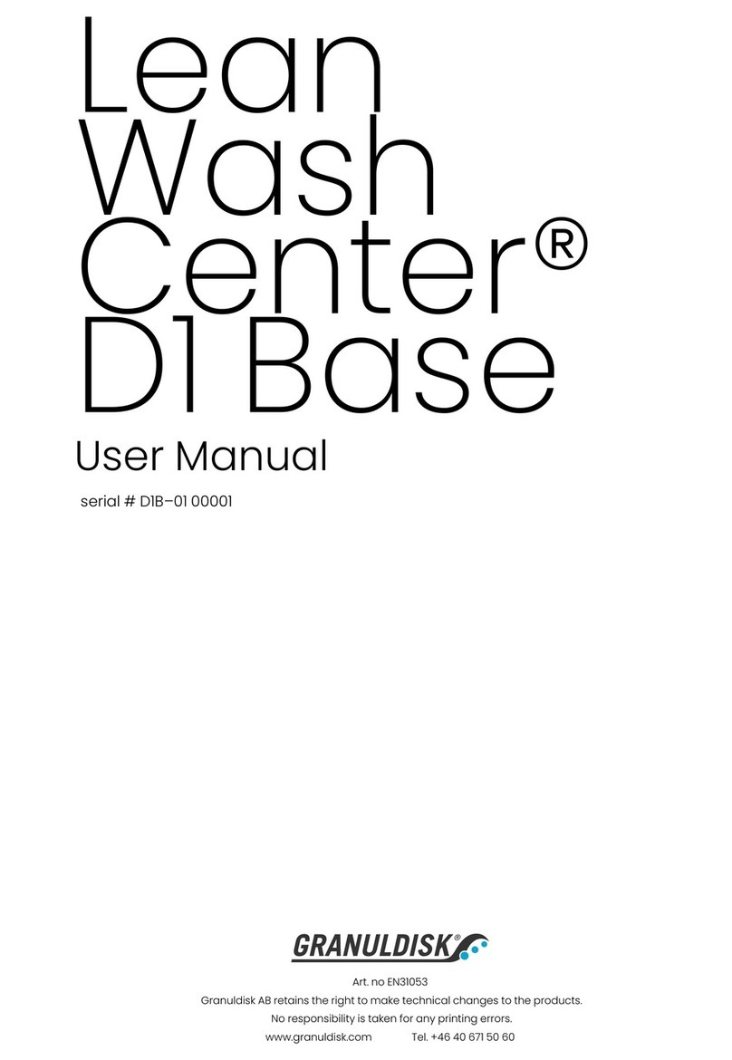 GRANULDISK Lean Wash Center D1 Base User manual