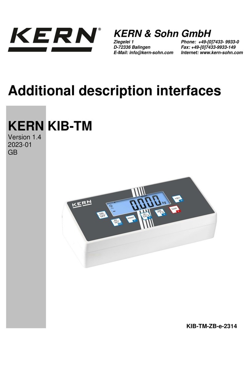 KERN KIB-TM User manual