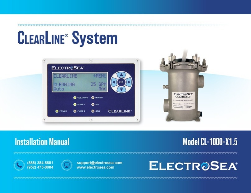 ELECTROSEA ClearLine CL-1000-X1.5 installation manual