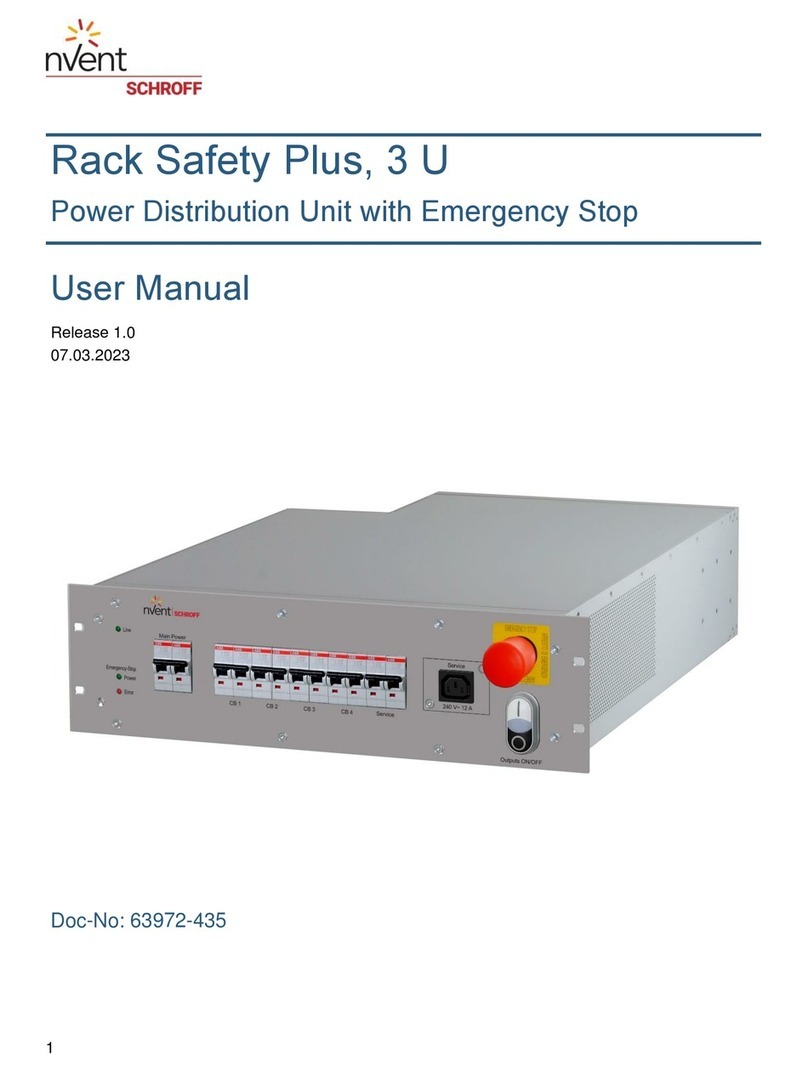 nVent SCHROFF Rack Safety Plus 3 U User manual