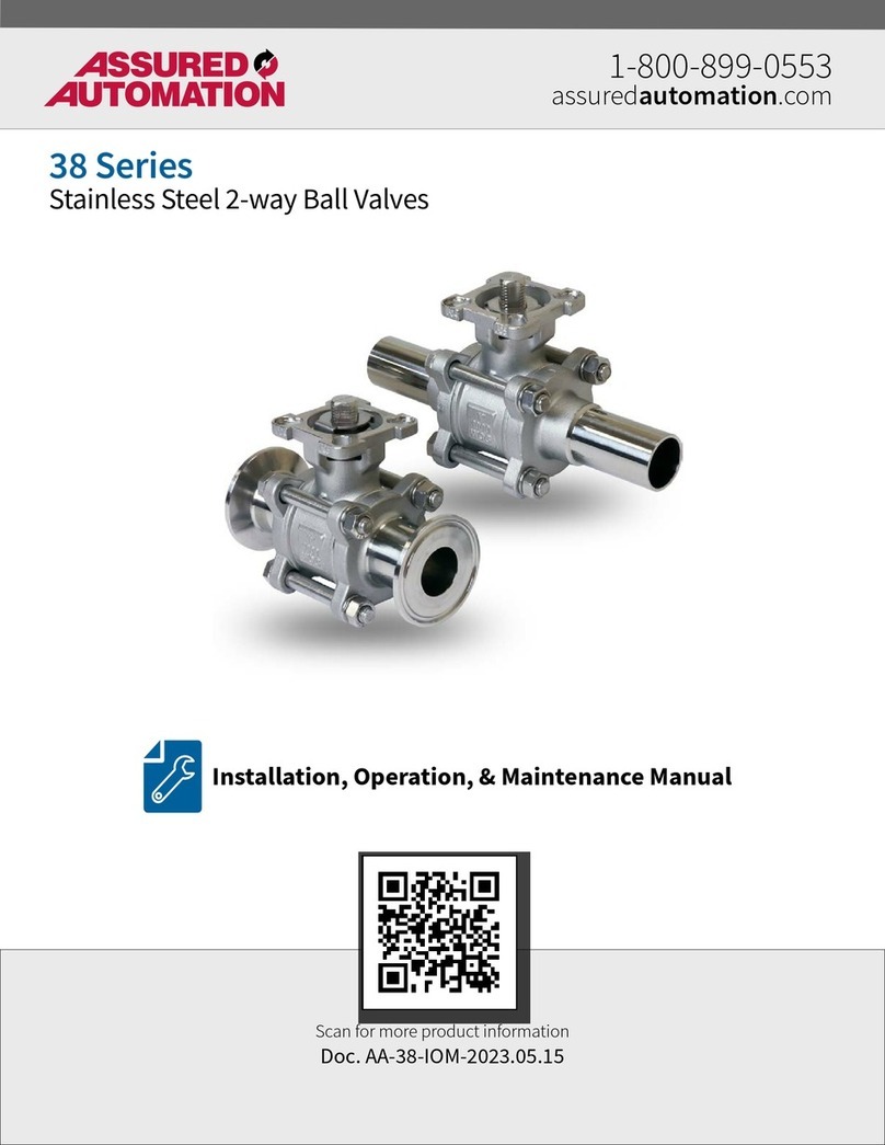 Assured Automation 38 Series Installation, operation & maintenance manual