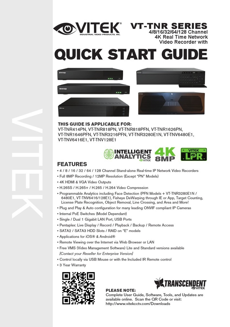 Vitek VT-TNR Series quick start guide