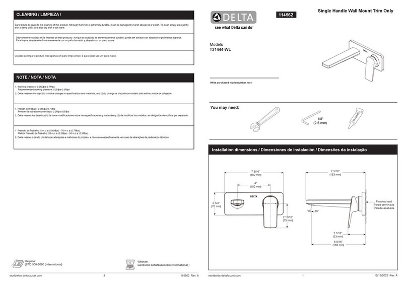 Delta T31444-WL User manual
