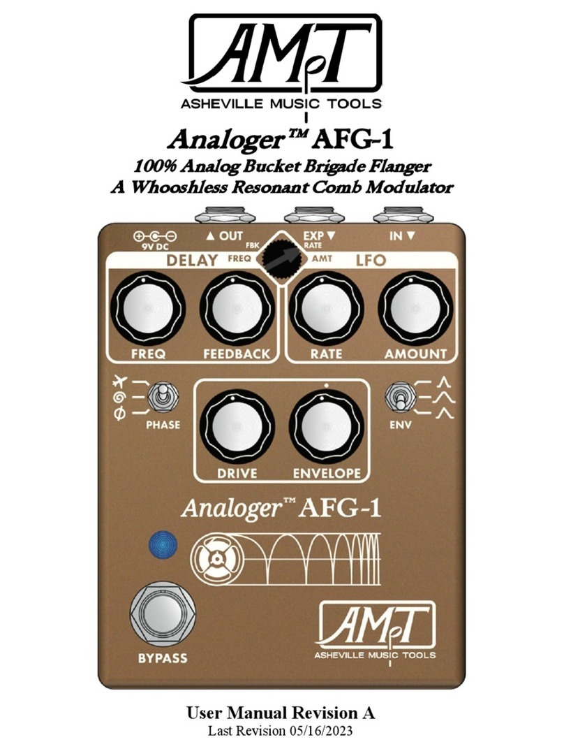 AMT Analoger AFG-1 User manual