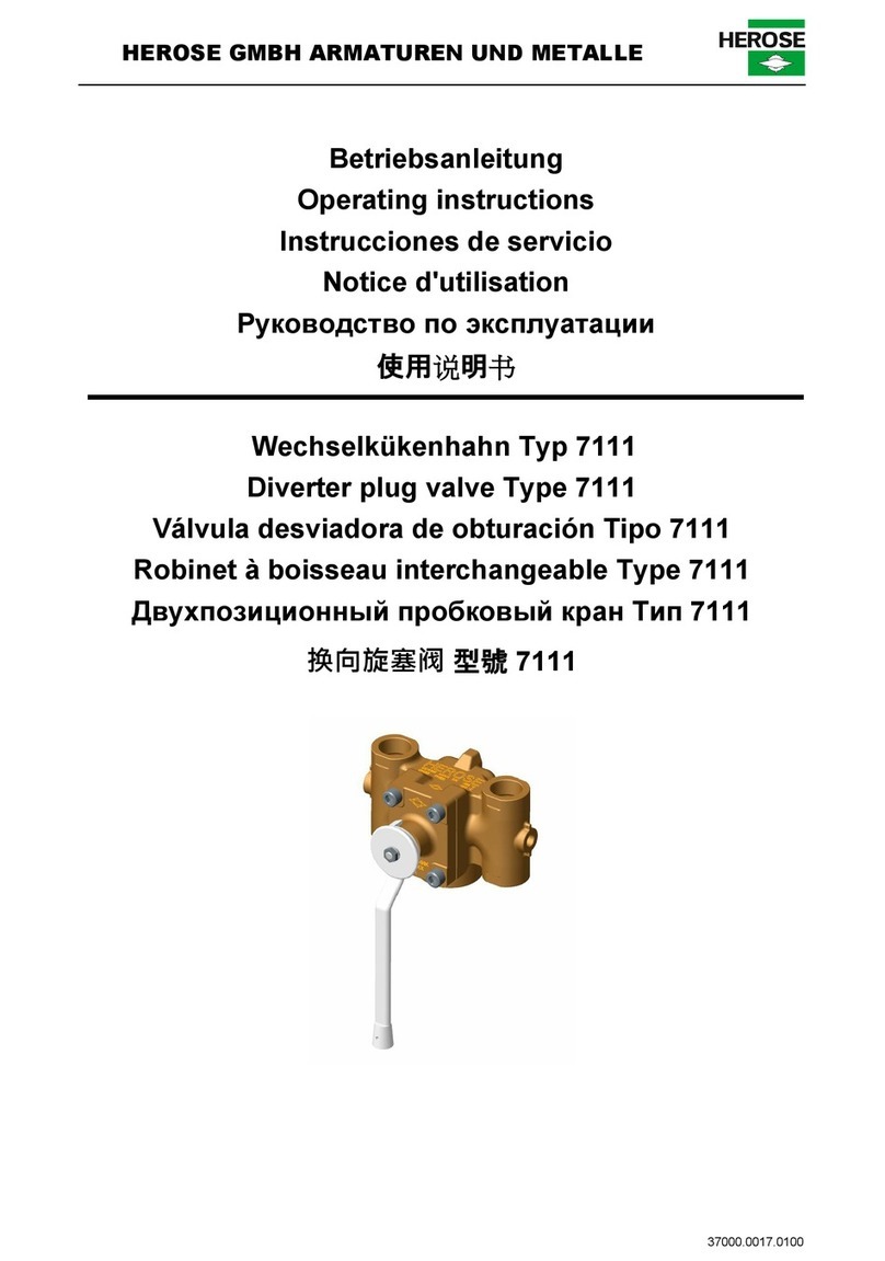 HEROSE 7111 operating instructions