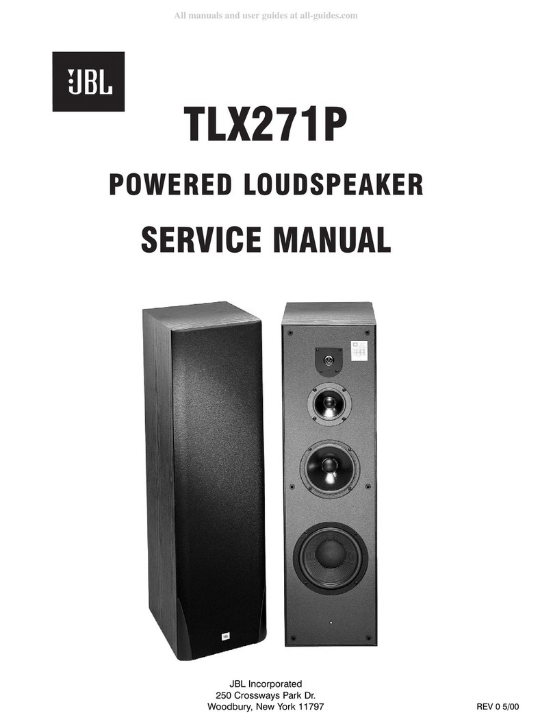 JBL TLX271P User manual