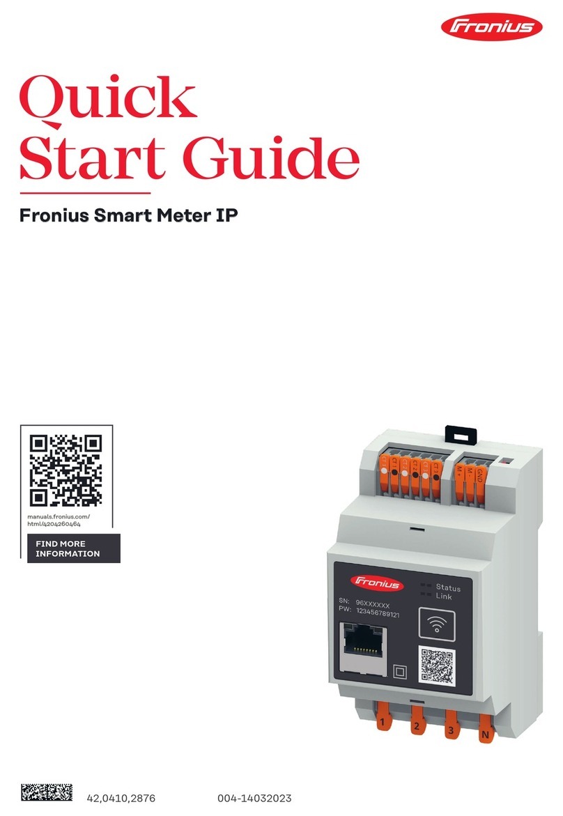 FRO­NIUS Smart Meter IP User manual